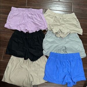 Athletic Works Women's Athletic Shorts - Purple, Tan, Black, Gray, Blue(6)